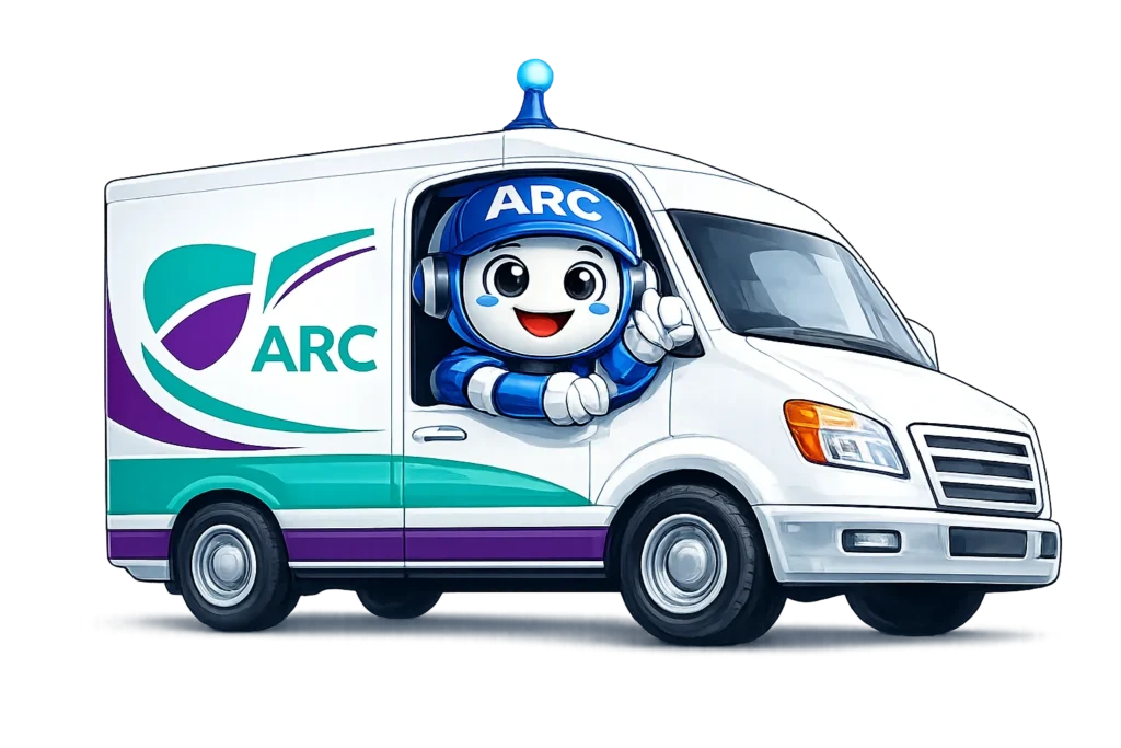 ARC Bot in the work van