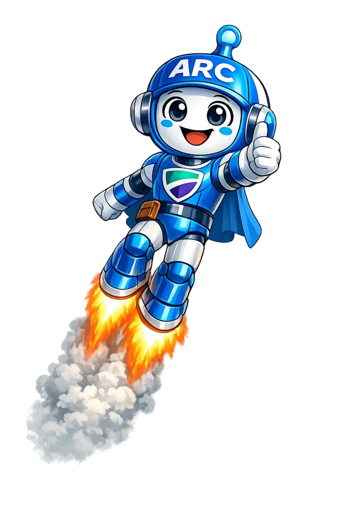 ARC Bot thumbs up flying