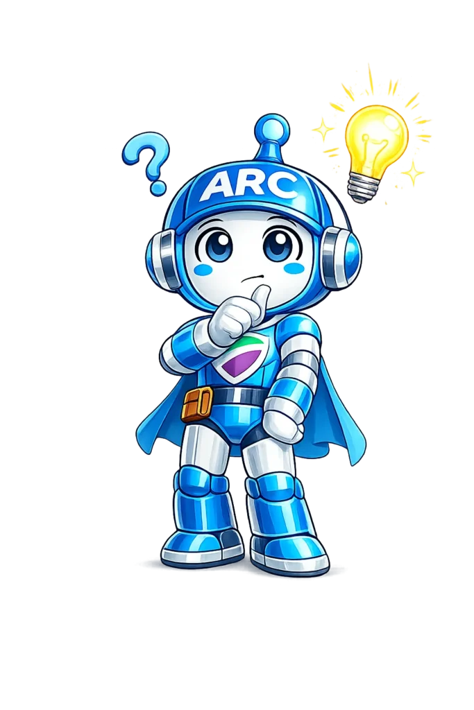 ARC Bot thinking light bulb idea