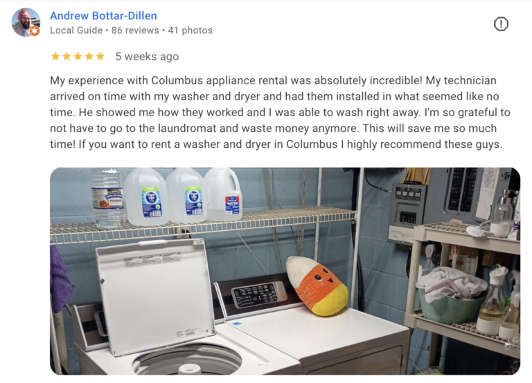 andrew 5 star google review